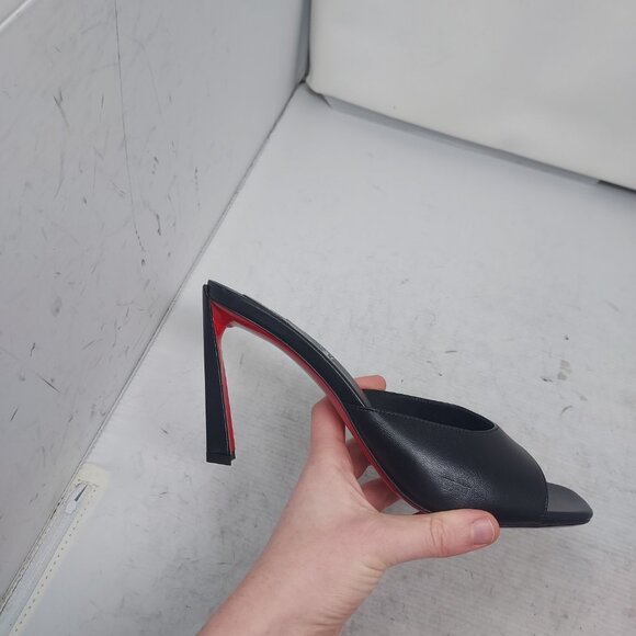 Christian Louboutin Black Condora Leather Heel Sandal - Picture 3 of 13